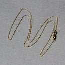 18k Yellow Gold Diamond Cut Cable Link Chain (0.80 mm)