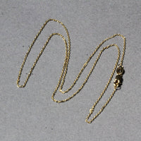 18k Yellow Gold Diamond Cut Cable Link Chain (0.80 mm)