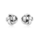 Sterling Silver Polished Love Knot Earrings(10mm)