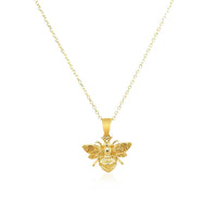 14K Yellow Gold Bee Necklace - Forever in Harmony