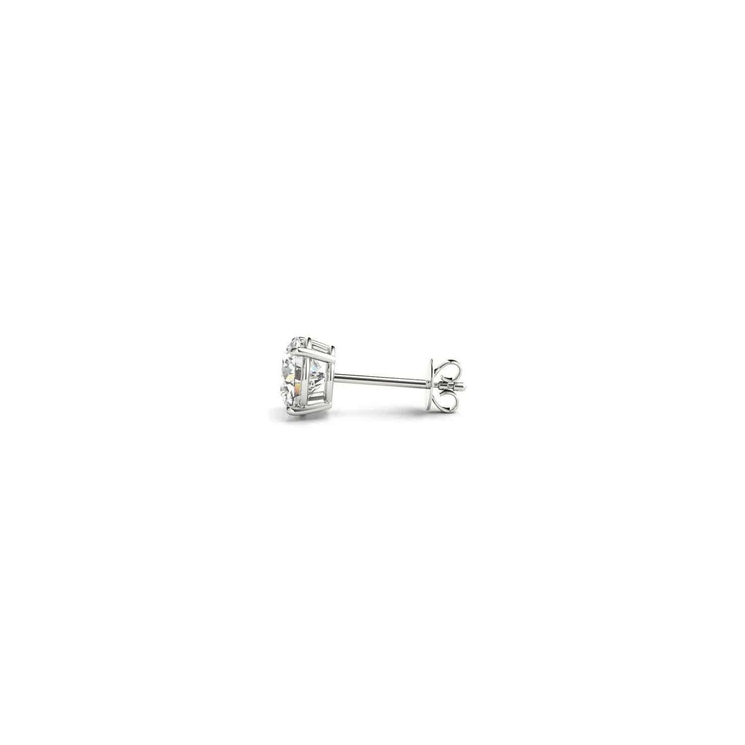 1/2 cttw Lab-Grown Diamond Stud Earrings 14k White Gold | G/VS2 - Forever in Harmony