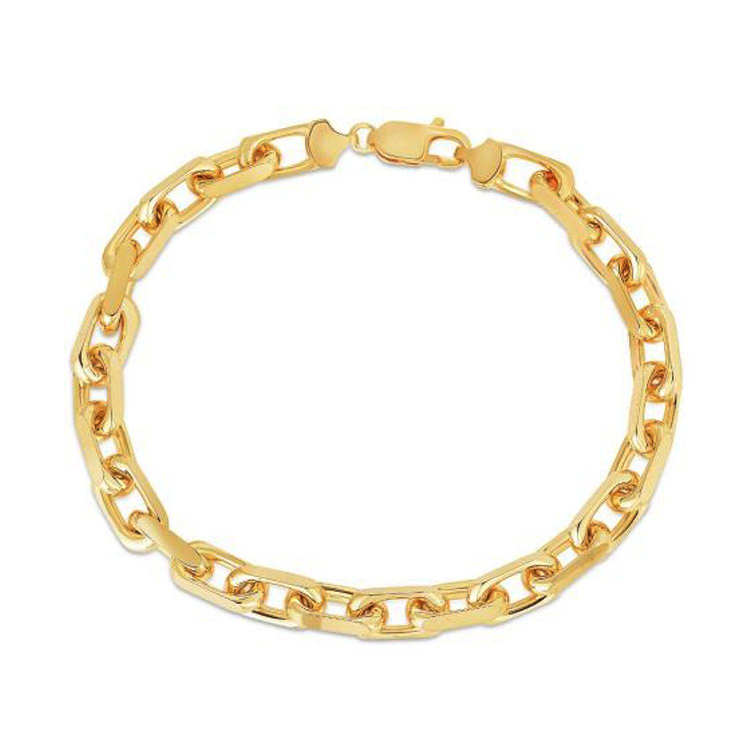 14k Yellow Gold French Cable Chain Bracelet  (6.10 mm) |