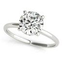 14k White Gold Prong Set Round Diamond Engagement Ring (2 cttw) - Forever in Harmony