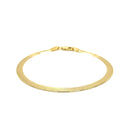 14k Yellow Gold Super Flex Herringbone Bracelet (3.80 mm) | - Forever in Harmony