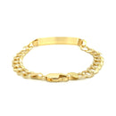 14k Yellow Gold 8 1/2 inch Mens Curb Chain ID Bracelet (8.30 mm) | - Forever in Harmony