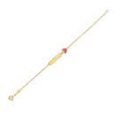 14k Yellow Gold Strawberry Childrens Bracelet (1.00 mm) | - Forever in Harmony