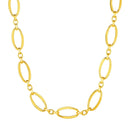 14k Yellow Gold Necklace with Polished Oval Links | - Forever in Harmony