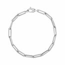 14K White Gold Bold Paperclip Chain Bracelet (4.20 mm) | - Forever in Harmony