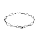 14K White Gold Bold Paperclip Chain Bracelet (4.20 mm) | - Forever in Harmony