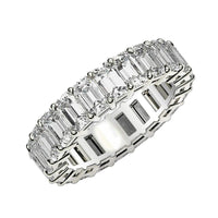 Emerald Cut Lab Grown Diamond Eternity Ring in 14k White Gold (2 cttw FG/VS2) - Forever in Harmony