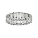 Emerald Cut Lab Grown Diamond Eternity Ring in 14k White Gold (2 cttw FG/VS2) - Forever in Harmony