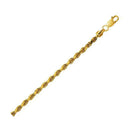 Lite Rope Chain Bracelet in 10k Yellow Gold  (3.20 mm) | 7