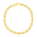 14k Yellow Gold High Polish Mariner Link Bracelet  (5.40 mm) | 7.5''