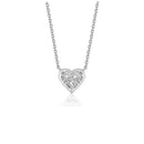 Diamond Heart Design Pendant in 14k White Gold - Forever in Harmony