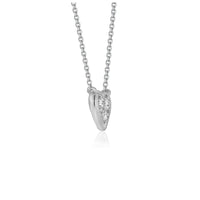 Diamond Heart Design Pendant in 14k White Gold - Forever in Harmony