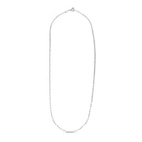 Sterling Silver Rhodium Plated Paperclip Chain (1.80 mm)