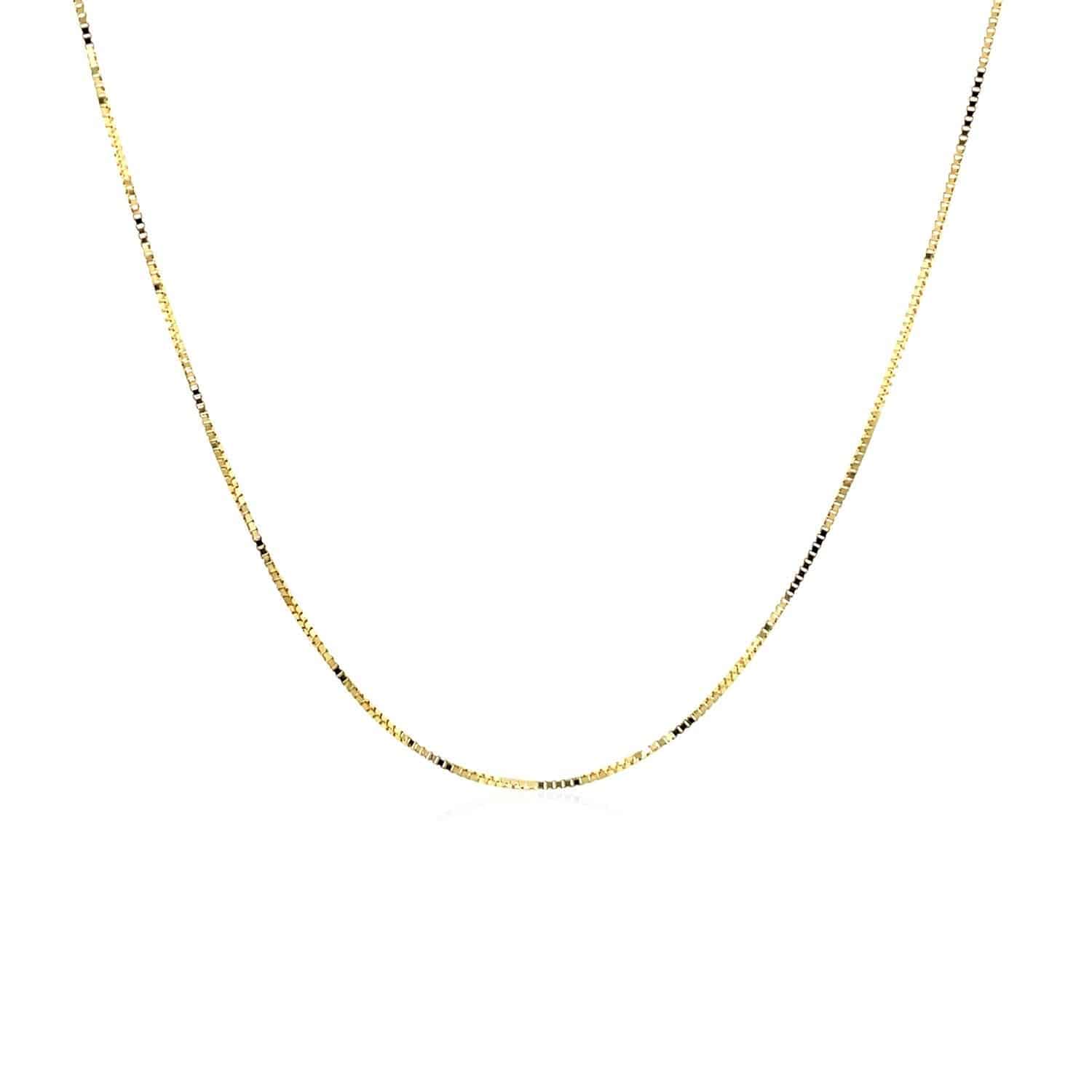 10k Yellow Gold Classic Box Chain (0.45 mm) | 18