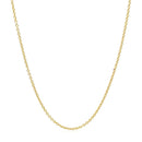 14k Yellow Gold Round Cable Link Chain (1.30 mm)