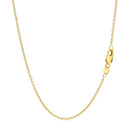 14k Yellow Gold Round Cable Link Chain (1.30 mm)