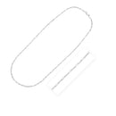 Sterling Silver Rhodium Plated Paperclip Chain (3.00 mm)