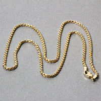 14k Yellow Gold Solid Round Box Chain (2.5 mm)