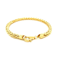 14k Yellow Gold Diamond Cut Round Franco Bracelet (5.30 mm) | 8.75''