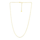 14k Yellow Gold Adjustable Franco Chain (1.00 mm)