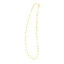 14K Yellow Gold Necklace with Dangling Stars