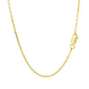 18k Yellow Gold Diamond Cut Cable Link Chain (1.40 mm)