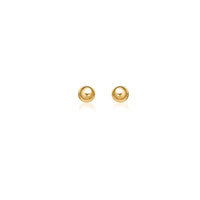 14k Yellow Gold Round Stud Earrings (5mm)