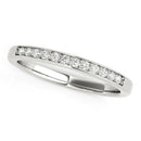 14k White Gold Diamond Wedding Band (1/8 cttw) - Forever in Harmony