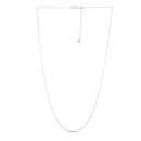 Adjustable Cable Chain in 14k White Gold (0.97 mm) | 22''