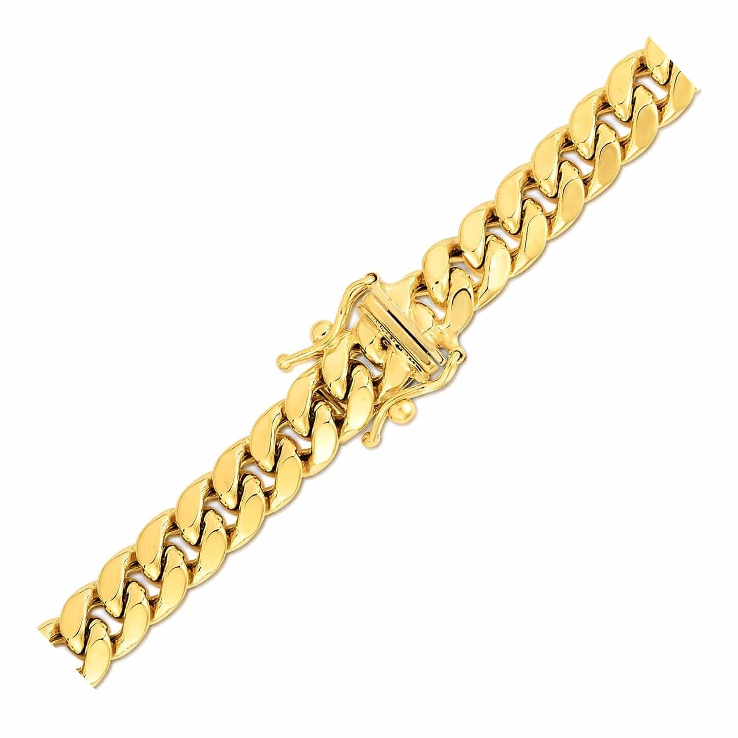 10k Yellow Gold Semi Solid Miami Cuban Chain (6.60 mm)