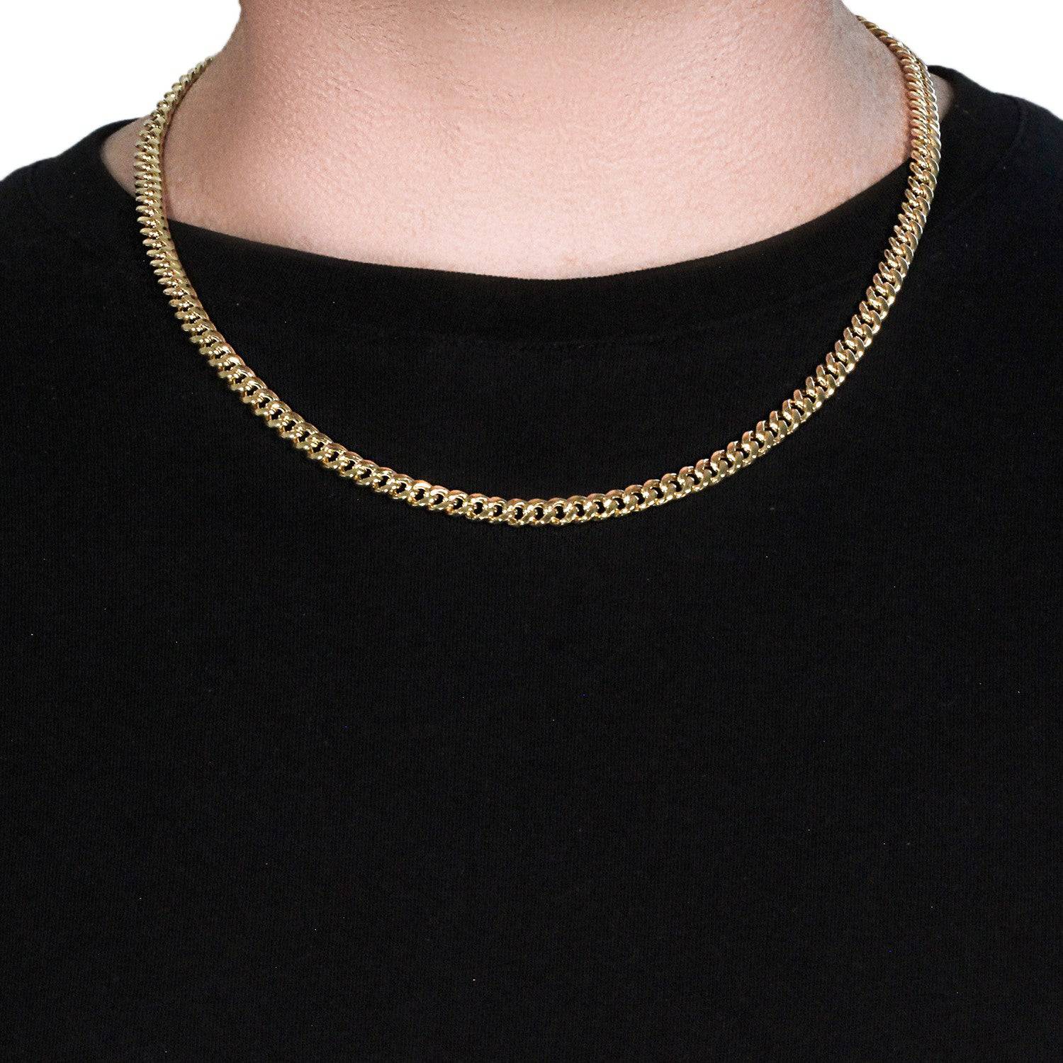 14k Yellow Gold Semi Solid Miami Cuban Chain (6.10 mm) | - Forever in Harmony