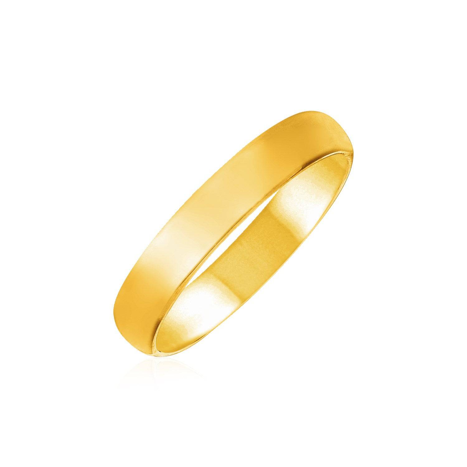 14k Yellow Gold Comfort Fit Wedding Band(4.00 mm) | 5