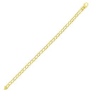 14k Yellow Gold Men's Bracelet with Rail Motif Links | - Forever in Harmony