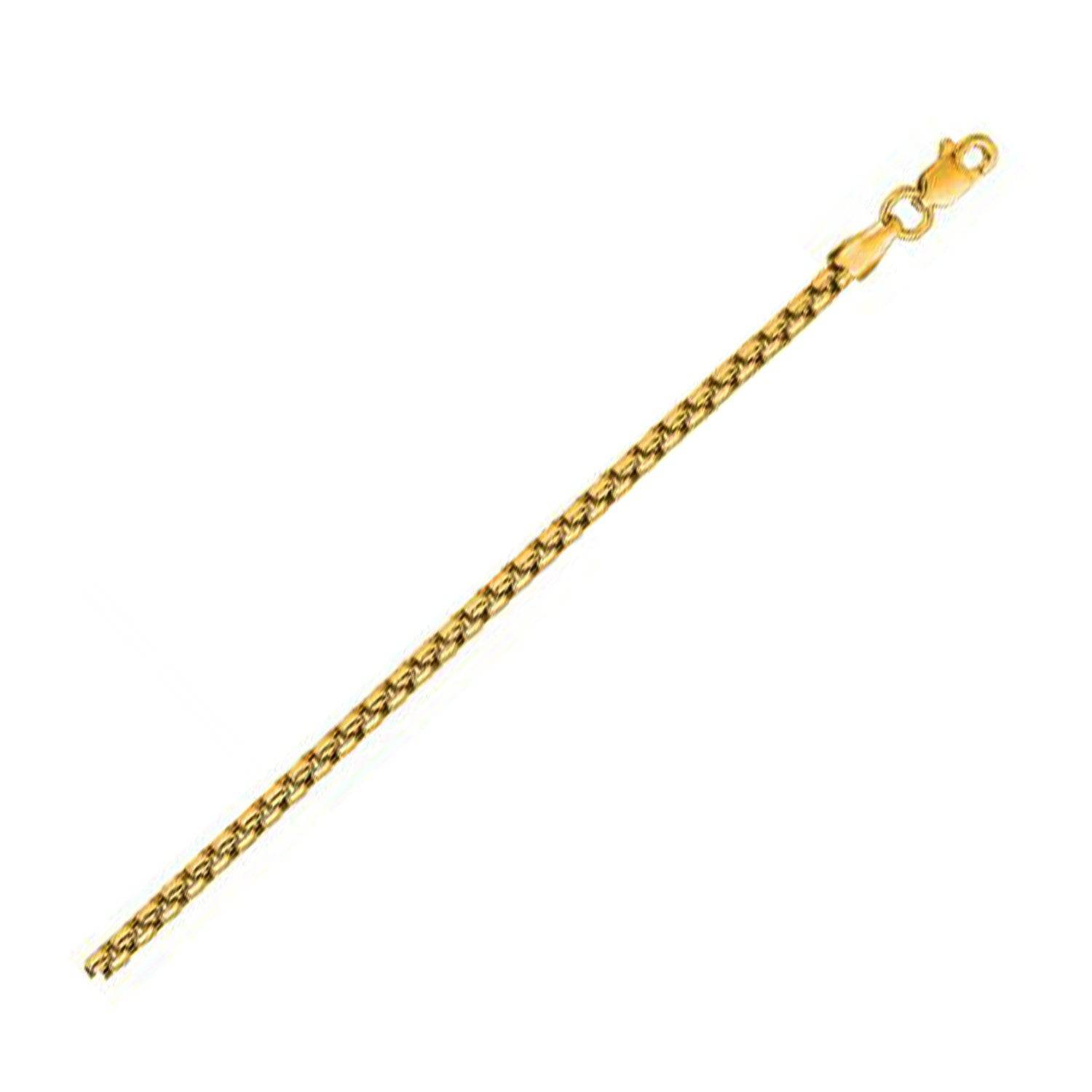 14k Yellow Gold Solid Round Box Chain (3.6 mm) |