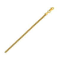 14k Yellow Gold Solid Round Box Chain (3.6 mm) | - Forever in Harmony