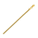 14k Yellow Gold Solid Round Box Chain (3.6 mm) | 18