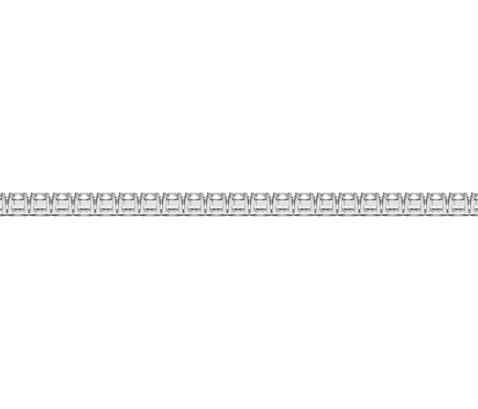 Lab Grown Round Diamond Tennis Bracelet in 14k White Gold (3 cctw F/G  VS2/SI1) - Forever in Harmony