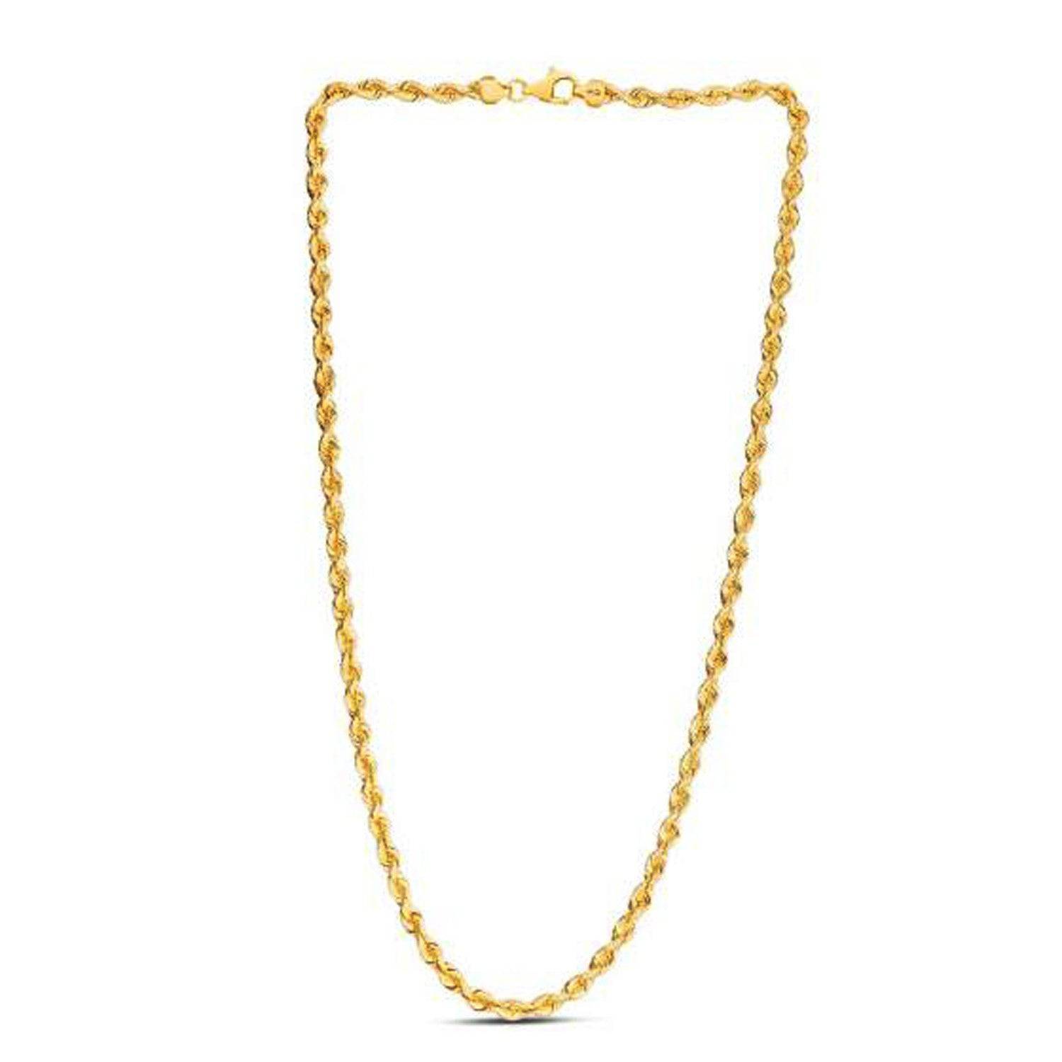 14k Yellow Gold Light Rope Chain (4.3 mm)