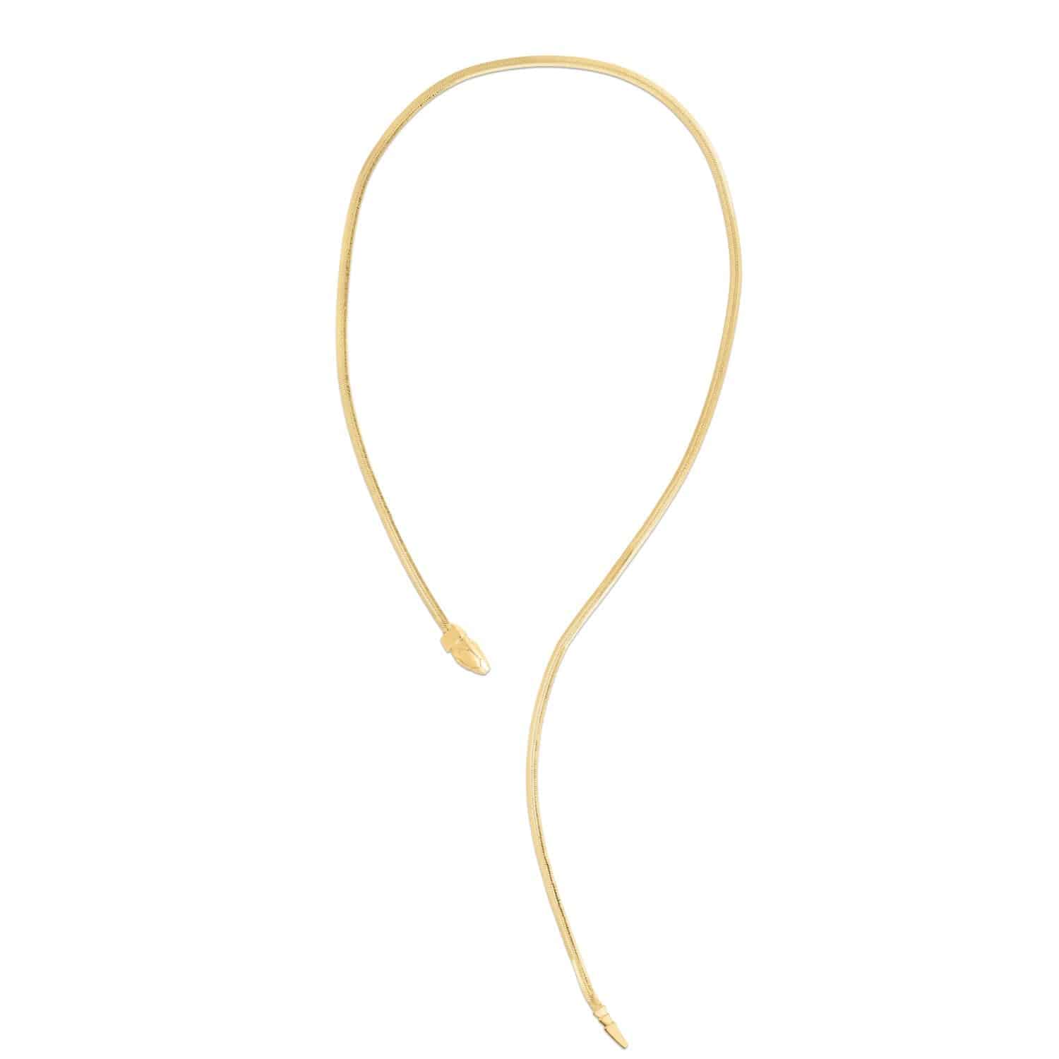 14k Yellow Gold Serpent Necklace | - Forever in Harmony