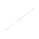 14k Yellow Gold MOP Evil Eye Bracelet (1.00 mm) | - Forever in Harmony