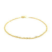 10k Yellow Gold Singapore Bracelet (1.50 mm) | - Forever in Harmony