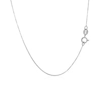 14k White Gold Classic Box Chain (0.40 mm)