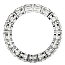 Round Cut Lab Grown Diamond Eternity Ring in 14k White Gold (3 cttw FG/VS2)