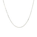 10k White Gold Classic Box Chain (0.45 mm) | 18