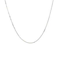 10k White Gold Classic Box Chain (0.45 mm) | 18