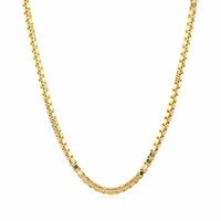 14k Yellow Gold Semi Solid Box Chain (2.10 mm) | - Forever in Harmony