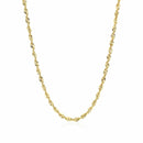 14k Yellow Gold Light Rope Chain (2.5 mm) | - Forever in Harmony